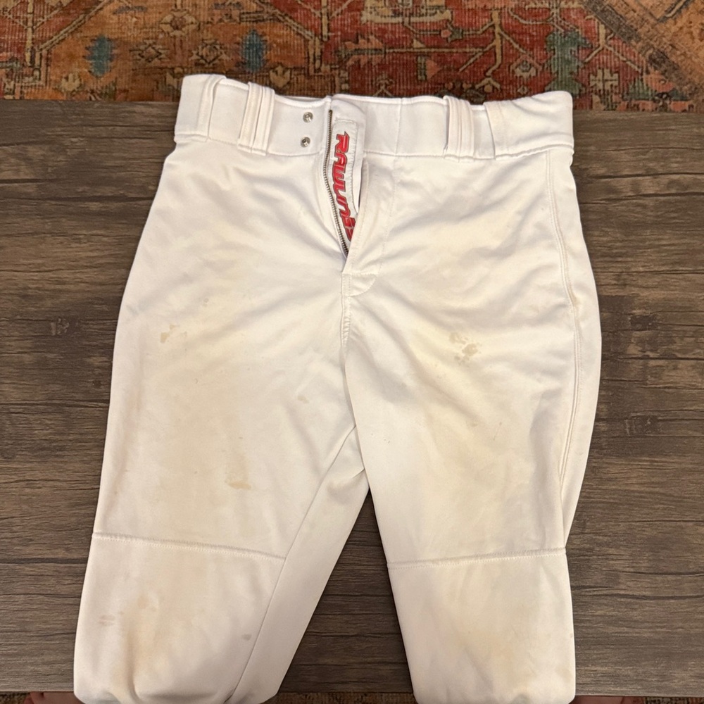 Rawlings Men's White Baseball Pants